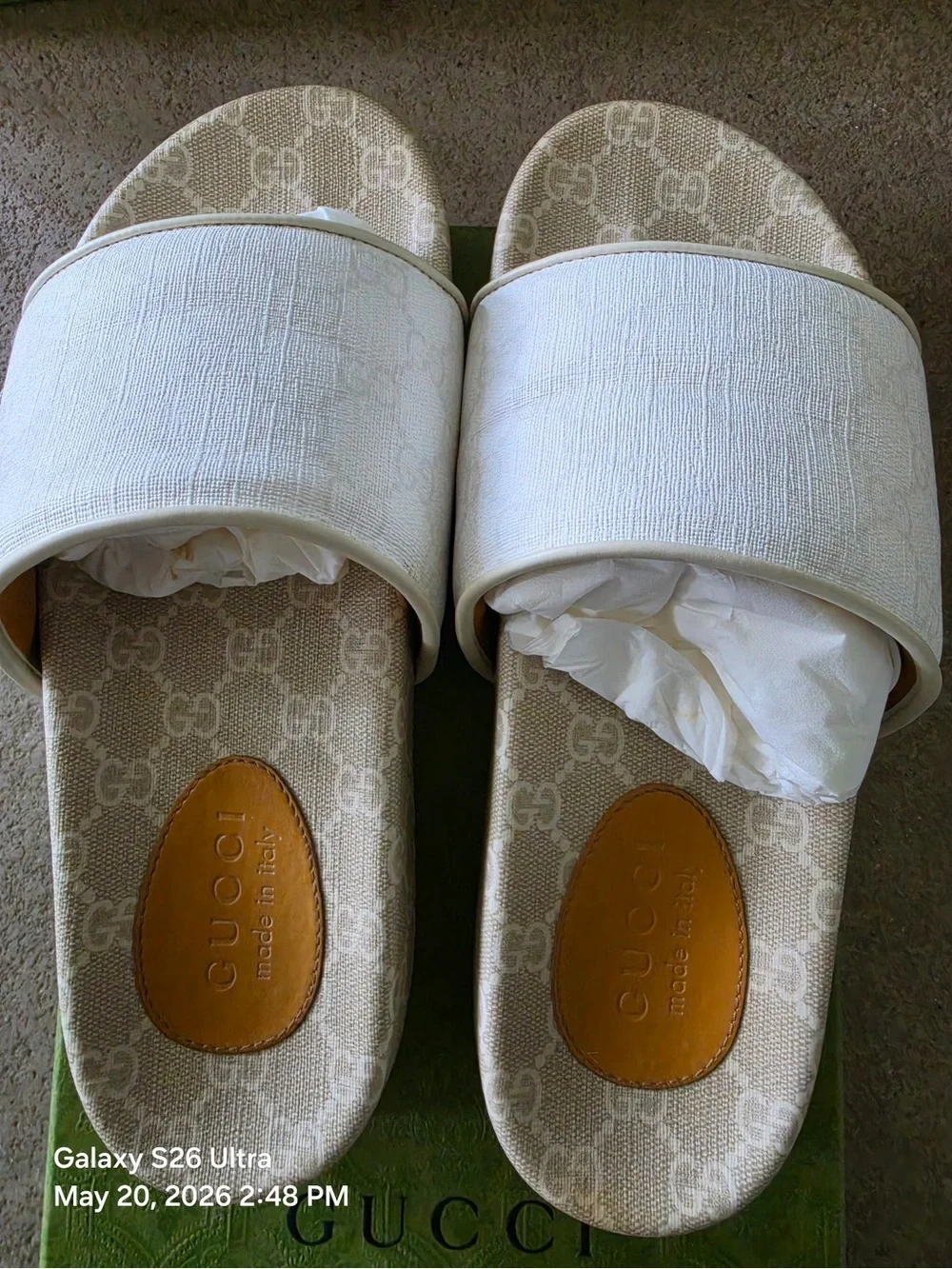 Gucci Monogram Slide Canvas